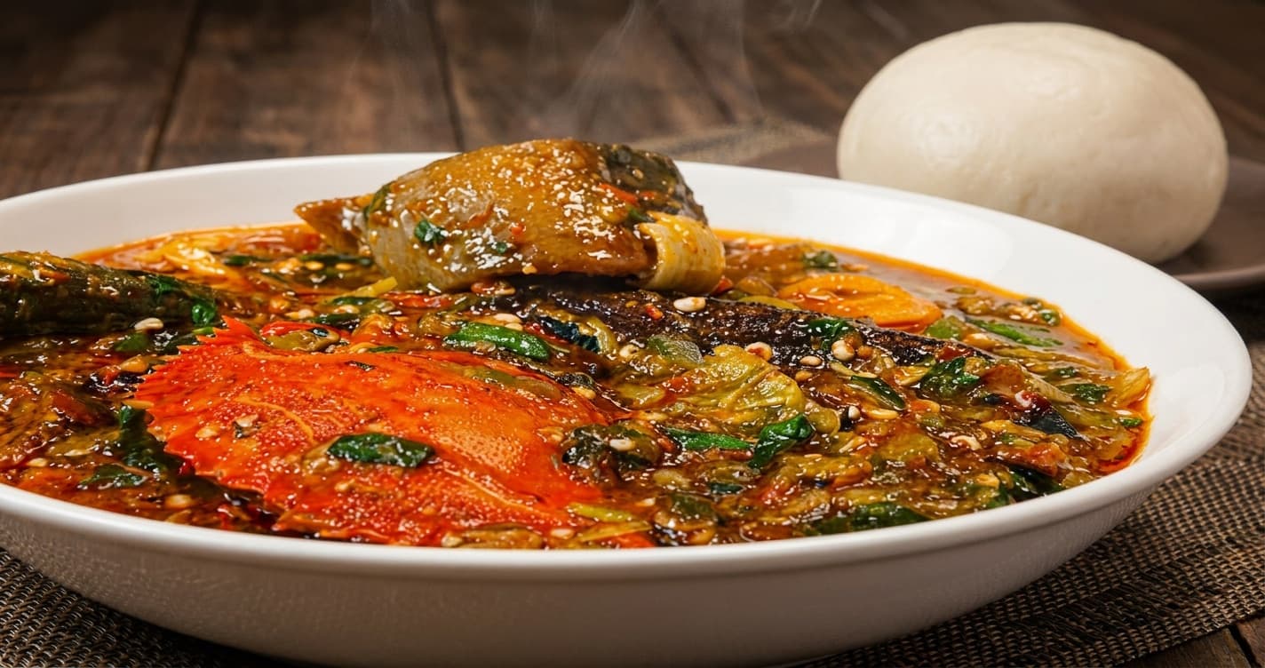 Banku and Okro Stew