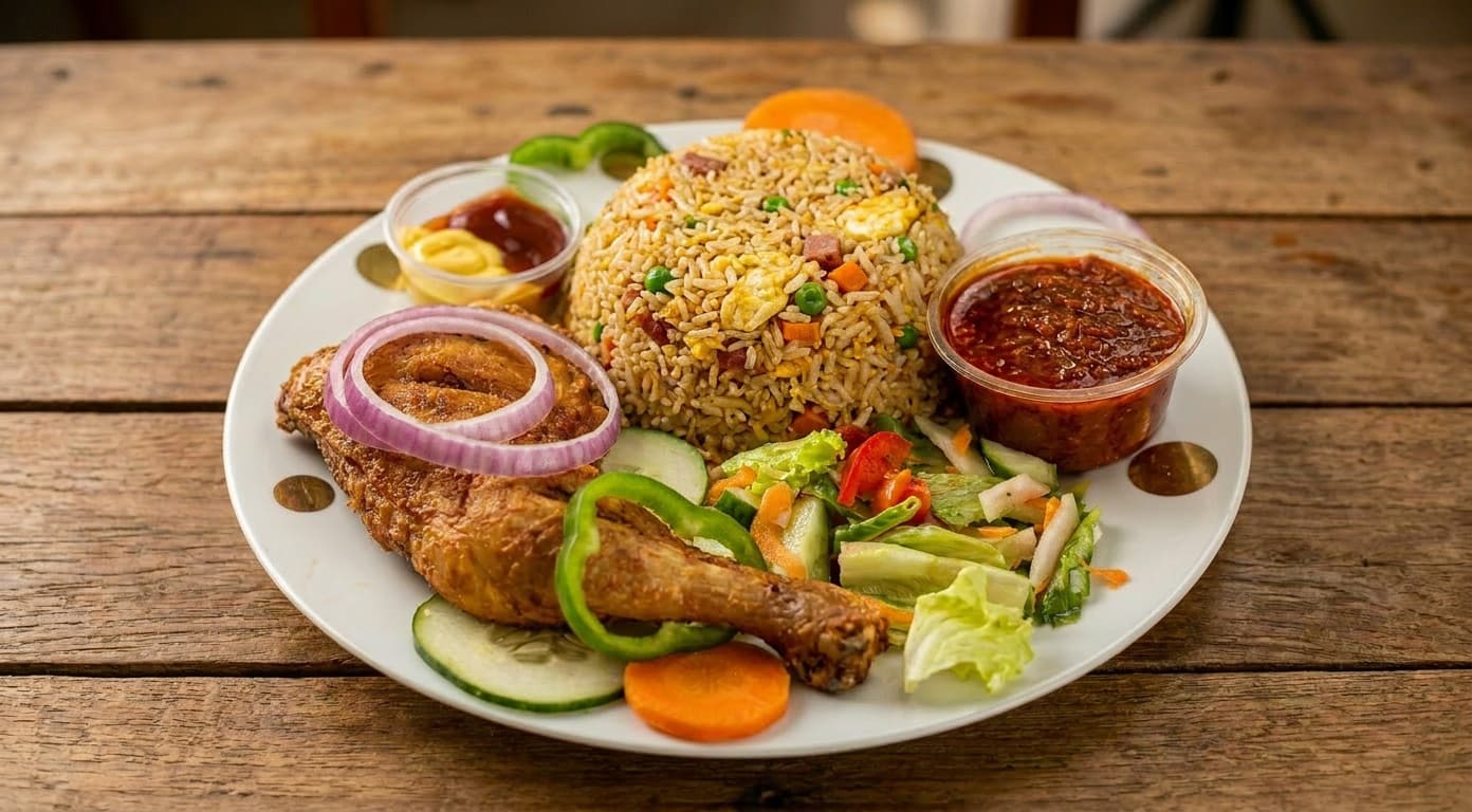 Chicken with Fried Rice