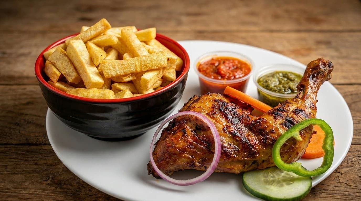 Chicken with Yam Chips