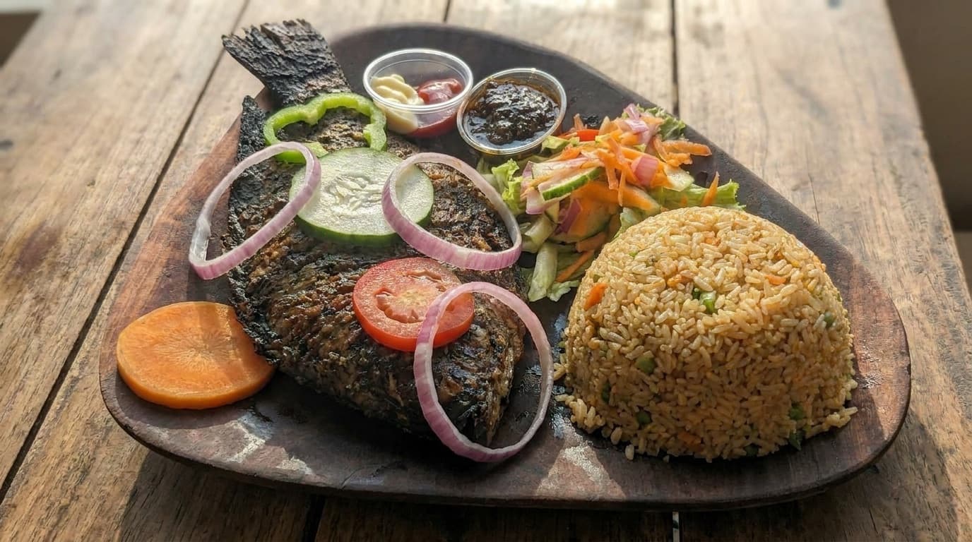 Tilapia with Fried Rice