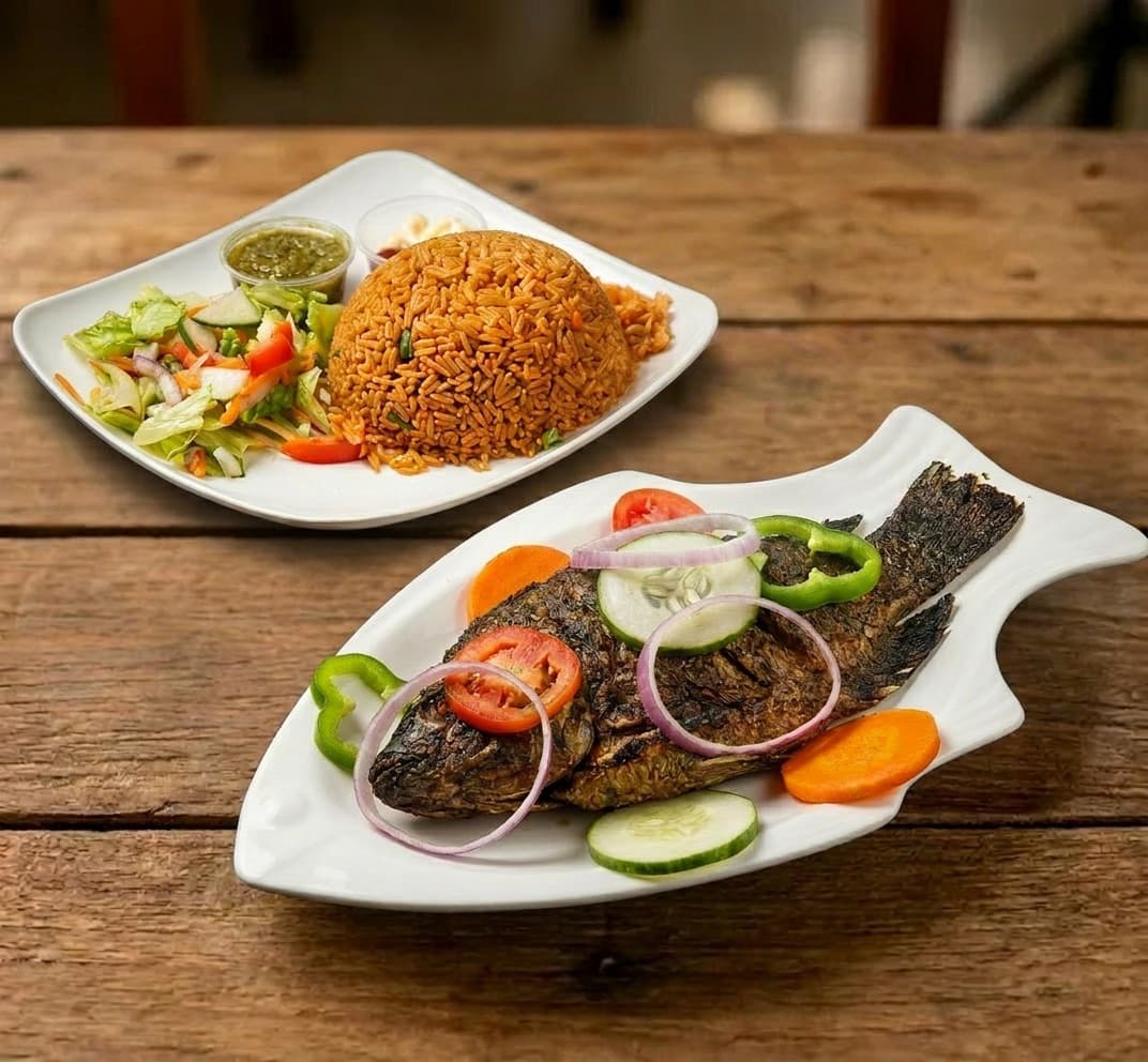 Tilapia with Jollof